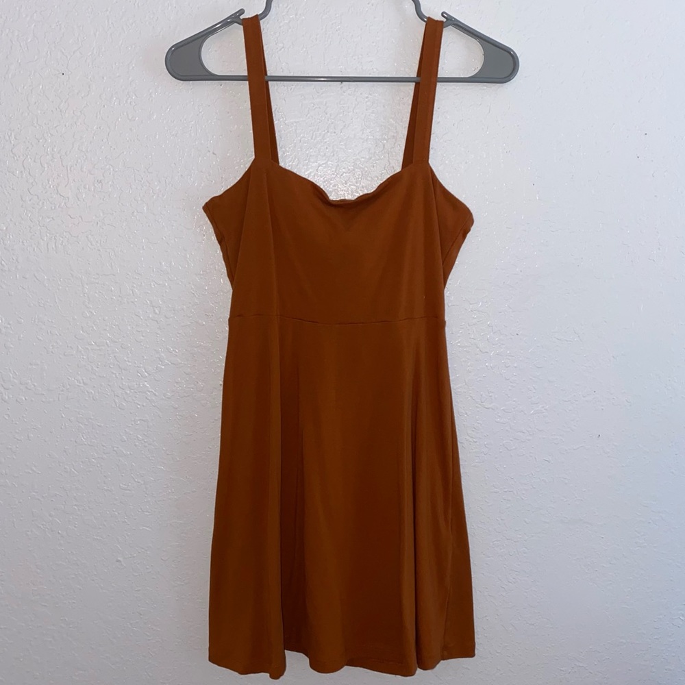 Forever 21 Orange tie back dress